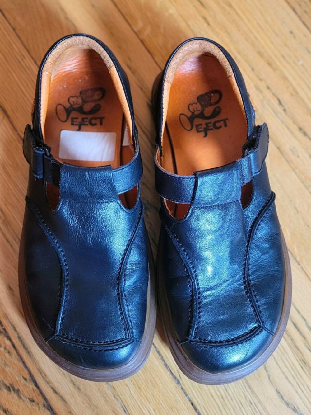 Vintage Eject Shoes Leather Mary Jane T-Strap Comfort Loafers Euro 37 US 6.5/7